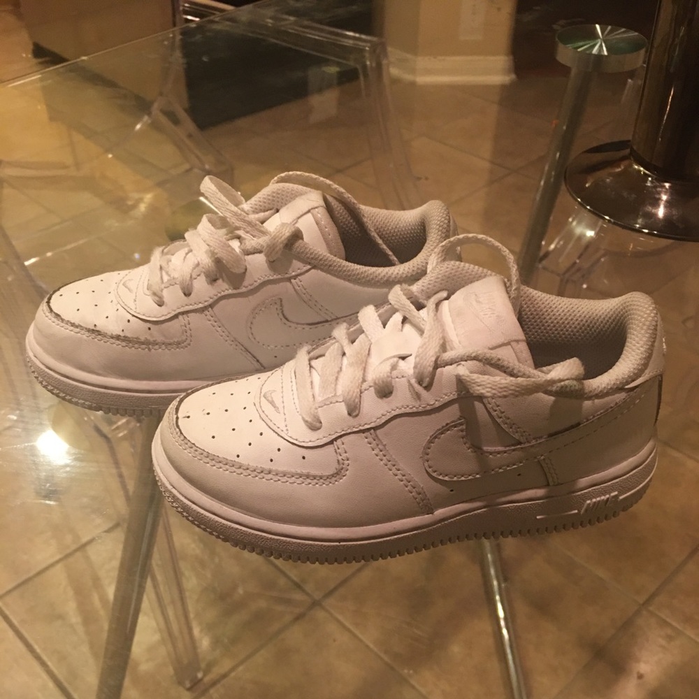 Unisex toddler Gently used White Air Force Ones
